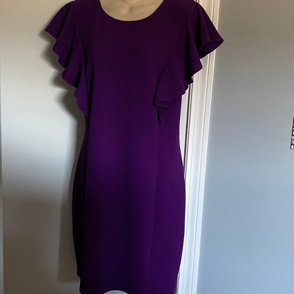 Soprano Dresses & Skirts - Woman Soprano Purple Career Party Stretch Dress 3X